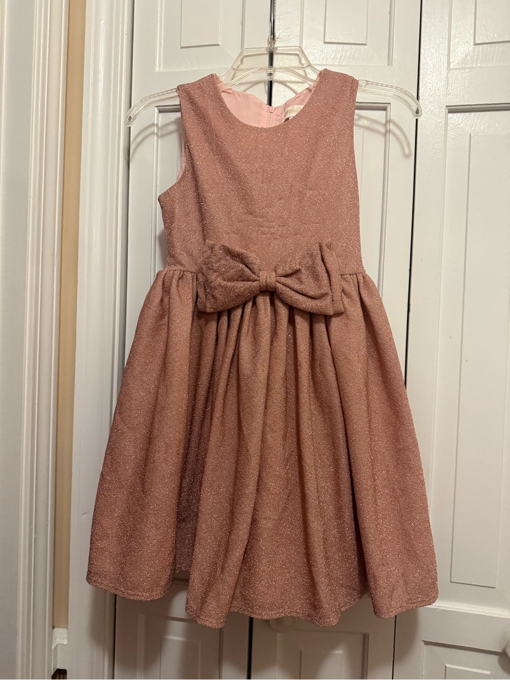 Kensie Girl sparkle bodice sleeveless party dress rose gold size 10
